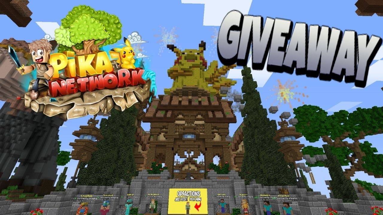 OP Factions Giveaway!!!!! -Play.pika-network.net - YouTube